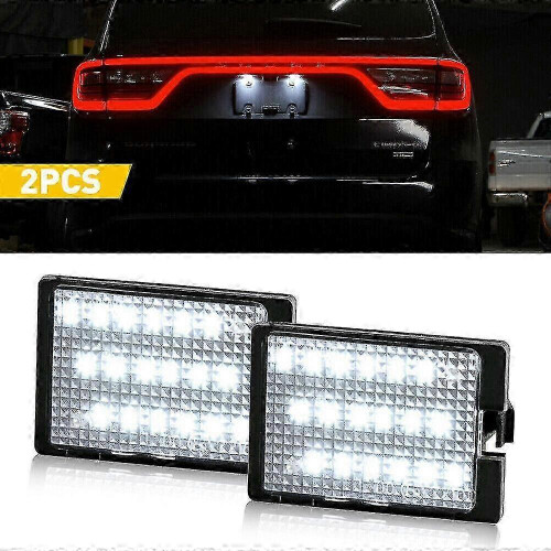 compatible with 2014-2021 Dodge Durango 6000K White LED License Plate Light Lamp Kit
