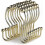 12-Pack Rust-Resistant Gold Shower Hooks compatible with Curtains 1