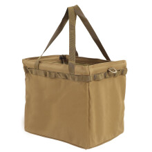 Faltbare Outdoor-Werkzeugtasche mit großem Fassungsvermögen, multifunktional, ideal zum Organisieren von Campinggeschirr und Picknickgeschirr, khaki