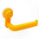 Wall-Mounted Bathroom Tissue Holder with Suction Cup, Removable Yellow Storage Rack compatible with Rolls 1