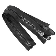 Grande fermeture éclair en plastique avec tirettes, compatible avec les sacs de tente et les accessoires de couture DIY (92 cm).
