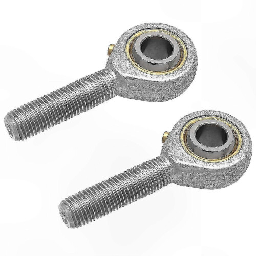 2Pcs 3/8" Rod End Bearings, Mini Heim Joint with 3/8-24 Thread compatible with Mechanical Applications 1