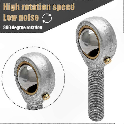 2Pcs 3/8" Rod End Bearings, Mini Heim Joint with 3/8-24 Thread compatible with Mechanical Applications 2