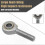 2Pcs 3/8" Rod End Bearings, Mini Heim Joint with 3/8-24 Thread compatible with Mechanical Applications 4