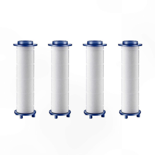 White Cotton Core Bath Shower Filter compatible with Travel - Handheld Bacteria Eliminator