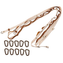 Aufbewahrungsgurt für den Campingplatz, Wäscheleine, Outdoor-Aufhängegurt mit D-Haken, kompatibel mit Campingausrüstung und Hängematten