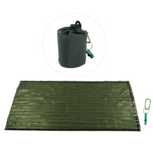 Tragbarer, wasserdichter Notfallschlafsack für Outdoor-Camping, Militärgrün