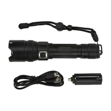 P50 LED-Zoom-Taschenlampe, USB-aufladbar, 5 Leuchtmodi, geeignet für Outdoor-Camping