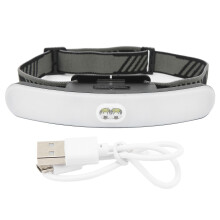 Rechargeable LED Headlamp 6 Levels 300 to 400LM Super Wide Angle IPX4 Waterproof USB Rechargeable Headlamp compatible with Fishing Running