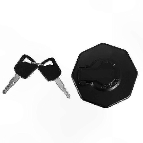 Black Car Fuel Cap with Key compatible with 4HK1 Engine Models 2