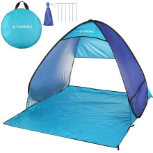TOMSHOO Automatisches, sofort aufbaubares Strandzelt, leichtes Outdoor-Sonnenschutzzelt, Pavillon, Cabana mit Tragetasche