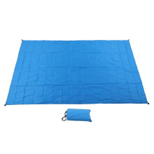 Wasserdichte Picknickdecke für den Außenbereich, 229 x 140 cm, tragbar, praktisch, ideal für Picknicks und Camping, blau
