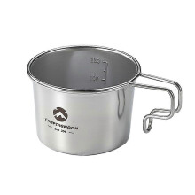 S180 Outdoor roestvrijstalen Sierra koffiebeker van 160 ml, picknickservies, draagbaar barbecue-, wandel- en kampeerbeker, picknickkookgerei