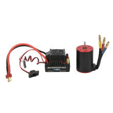 3650 3100KV Brushless Motor with 60A ESC Electric Governor Short Line compatible with 1/8 1/10 RC Car