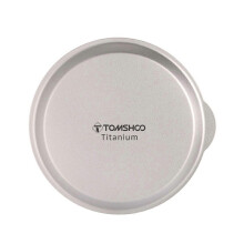 Titanium bekerdeksel, koffiebekerdeksel geschikt voor backpacken, wandelen, kamperen en reizen.