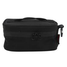 Isolierte Lunchtasche mit integrierter Isolierschicht, ideal für Picknicks im Freien, Camping und Reisen, Schwarz