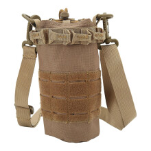 Draagbare Molle waterfleshouder voor buiten, camouflage fleshoes, fietstas voor om de heup, kaki