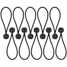 Lot de 10 tendeurs élastiques pour bâche, accessoires de camping et de tente.