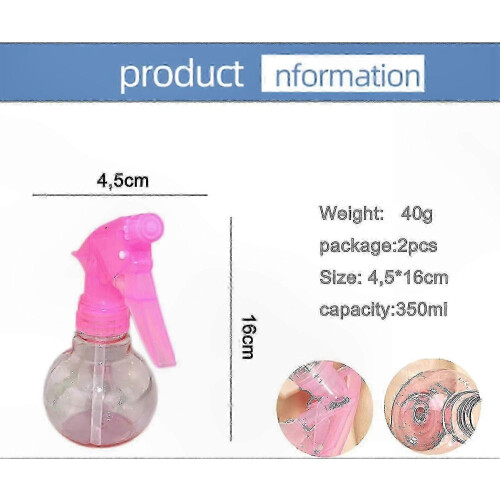 Fine Mist Spray Bottle compatible with Hairdressing, Makeup, and Salon Use Portable Clear Plastic Atomizer Container 1