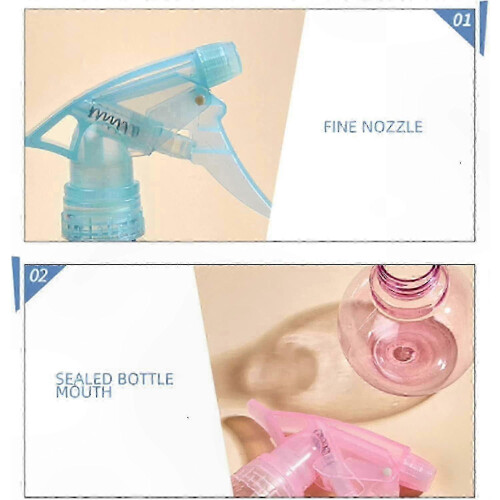 Fine Mist Spray Bottle compatible with Hairdressing, Makeup, and Salon Use Portable Clear Plastic Atomizer Container 2