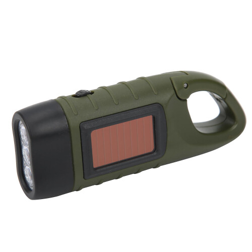 Multifunction Solar Hand Crank Flashlight Emergency LED Portable Torch compatible with Climbing Camping