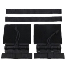 2er-Set Schnellverschluss-Kummerbund-Sets mit MOLLE-Schnallen aus Nylon, tragbar, schwarz