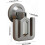Wall-Mounted Slipper Organizer, No-Drill Bathroom Hook compatible with Indoor Use 5