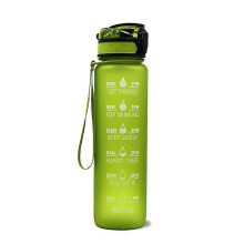 Motiverende waterfles met tijdsaanduiding, lekvrije waterkan, geschikt voor fitness en buitenactiviteiten.