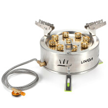 Lixada 12800W draagbare gasbrander voor kamperen, backpacken, wandelen en andere buitenactiviteiten. Opvouwbaar kampeerfornuis.