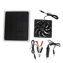 10W 12V USB-ventilator op zonnepaneel, waterdicht, geschikt voor buiten, kamperen en huishoudelijk gebruik.