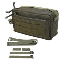 Molle Pouch Multifunctionele Opbergtas Afneembare Heuptas Schoudertas met Banden Groen