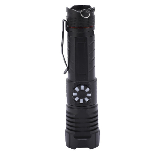 XHP99 Powerful Flashlight Portable Stepless Dimming USB Rechargeable Zoom Torch With Clip 2