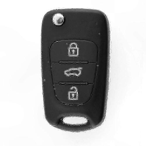 2 Pack Replacement Key Shell compatible with Kia Vehicles with 3 Buttons and Flip Design 1