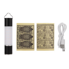 Campinglamp, uitschuifbaar, flexibel, retrostijl, waterdicht, aluminiumlegering, ophangbaar, zwart, draagbare buitenlantaarn met uil en bloem.