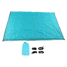 Voile d'ombrage rectangulaire anti-UV, compatible avec patios, pelouses, jardins, piscines, cours et vérandas, bleu lac