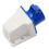 16 Amp 3 Pin Embedded Connection Waterproof Plug Socket 3