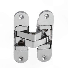 Satin Stainless Steel 3D Invisible Hinges, 23x95mm, Left and Right, 2 Pieces