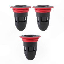 Geruchsneutralisierender Silikonkern-Dichtungsring, kompatibel mit Abwasserrohren, 3er-Pack, Bodenablauf-Geruchsneutralisator