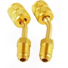 Brass Adapter compatible with Mini Split HVAC Systems, 2 Pack R410a-Compatible Connector compatible with Air Conditioning Units