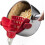 Adjustable Silicone Pot Strainer Clips compatible with Pasta, Red 1
