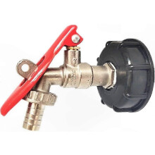 1/2" Hose Adapter with S60X6 Thread compatible with 1000L Water Tank Connection Garden Flow Snap-On Fitting