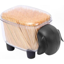 Boîte de rangement transparente pour cotons-tiges, motif mouton, compatible avec les accessoires de salle de bain