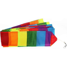 15 meter kleurrijk vliegerlint, compatibel met regenboogvliegeraccessoires van 15 meter lang.