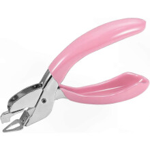 Quitagrapas duradero con mango antideslizante, compatible con uso doméstico, escolar y de oficina (rosa).