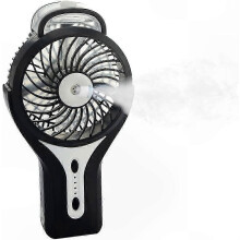 Portable Mini USB Misting Fan with Cooling Humidifier compatible with Home Office Travel Use Rechargeable Handheld Personal Air Cooler