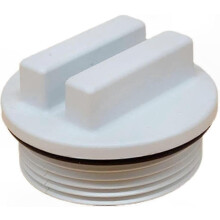 Threaded Pool Drain Plug with O-Ring, Solid Seal Backflow Stopper compatible with Pools, 1.5 Inch Antifreeze Compatible Fitting