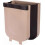 Collapsible Wall-Mounted Trash Can, 9L Brown, Space-Saving Hanging Design compatible with Kitchen, Closet, Office Use 1
