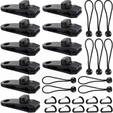 Hochleistungs-Planenclips, 30er-Packung, Zeltclips, kompatibel mit Planen, Markisen, Überdachungen, Campingausrüstung und Outdoor-Aktivitäten