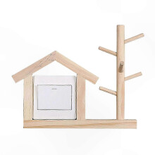 Creatieve decoratieve schakelaarplaatjes, geschikt voor wanddecoratie in woonkamer, slaapkamer, keuken, kantoor, school en thuis (8,6 x 8,6 cm).
