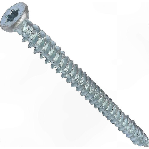 50-Pack Concrete Anchoring Screws 7.5x92mm Conical Countersunk Head compatible with Direct Fixing Without Dowel